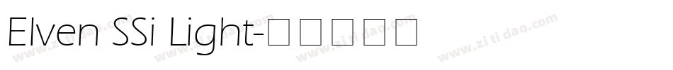 Elven SSi Light字体转换